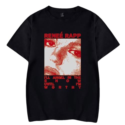 Renee Rapp T-Shirt Tour Print Mode Rundhals Kurzarm T-Shirt Damen Herren Hip Hop T-Shirt XS-3XL-Black||XS Renee Rapp T-Shirt Tour Print Mode Rundhals Kurzarm T-Shirt Damen Herren Hip Hop T-Shirt XS-3XL-Black||XS von Respeto
