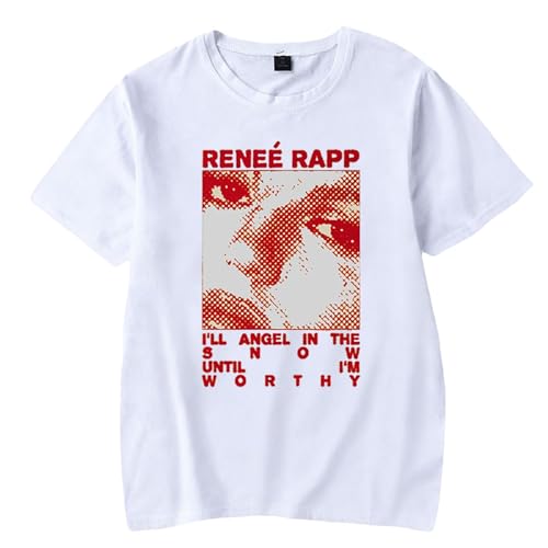 Renee Rapp T-Shirt Tour Print Mode Rundhals Kurzarm T-Shirt Damen Herren Hip Hop T-Shirt XS-3XL-Black||XS von Respeto