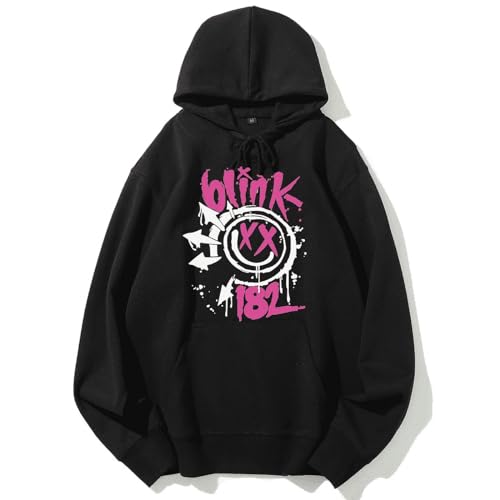 Respeto Bli-nk-182 Unisex Klassisch Bedrucktes Hoodie-Sweatshirt Grafikoberteile Langarm Mode Lässiger Kapuzenpullover XS-3XL-Black||XS Respeto Bli-nk-182 Unisex Klassisch Bedrucktes Hoodie-Sweatshirt Grafikoberteile Langarm Mode Lässiger Kapuzenpullover XS-3XL-Black||XS von Respeto