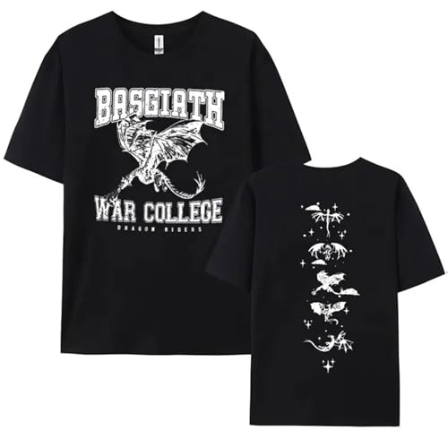 Respeto Herren Damen T-Shirts Fourth Wing Double Face T-Shirts Rundhalsausschnitt Loose Fit T-Shirts Herren Vintage Übergroße Baumwoll-T-Shirts XS-3XL-Black||XS Respeto Herren Damen T-Shirts Fourth Wing Double Face T-Shirts Rundhalsausschnitt Loose Fit T-Shirts Herren Vintage Übergroße Baumwoll-T-Shirts XS-3XL-Black||XS von Respeto