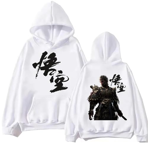 Respeto Herren-Hoodies Gaming 3A Langarm Damen-Pullover Black Myth Wukong Bedruckte Hoodies Unisex-Sweatshirt Fan-Tops XS-3XL-Black||XS von Respeto