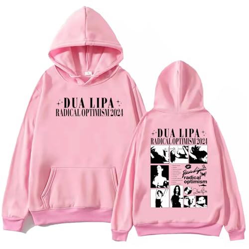 Respeto Herren Kapuzenpullover Dua Lipa Harajuku Hip Hoop Pullover Tops Pop Musik Sweatshirts Fan Support Sweatshirts XS-3XL-Black||XS von Respeto