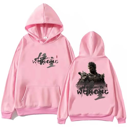 Respeto Hoodie Black Myth Wukong Hoodie Harajuku Hip Hop Pullover Tops Sweatshirt Fans Tops XS-3XL-Black||XS von Respeto