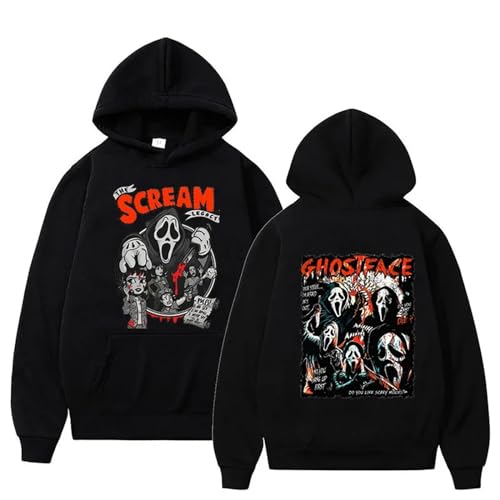 Respeto Hoodies Scr-ea-m VI Ghost-face Herrenmode Hoodies Damen Sweatshirts Herren Hoodies Halloween Sweatshirts Jungen Jacken Herren XS-3XL-Black||XS von Respeto