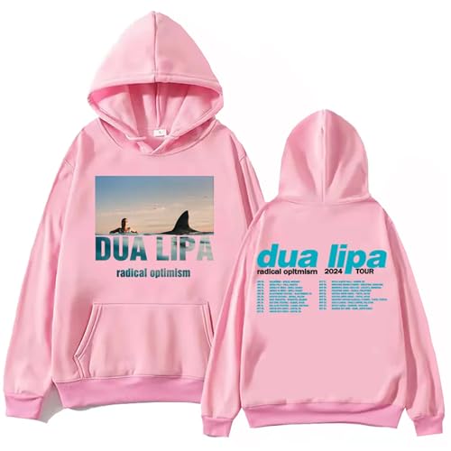 Respeto Rapper Dua-Lipa Hoodie Print Hoodie Langarm Polyester Baumwolle Sport Pullover Hip Hoodie Top Unisex Sweatshirt XS-3XL-Black||XS von Respeto