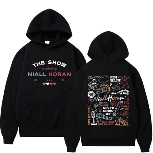 Respeto Sänger Niall Horan The Show Print Hoodie Herren Damen Mode Y2k Style Sweatshirts Harajuku Hip Hop Pullover XS-3XL-Black||XS von Respeto