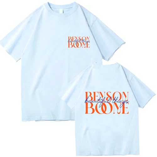 Respeto T-Shirt Baumwolle Benson-Boone Album Letter Print T-Shirt O-Ausschnitt Kurzarmshirt Unisex Herren Und Damen Baumwoll-T-Shirt Fan-Geschenk XS-3XL-Black||XS Respeto T-Shirt Baumwolle Benson-Boone Album Letter Print T-Shirt O-Ausschnitt Kurzarmshirt Unisex Herren Und Damen Baumwoll-T-Shirt Fan-Geschenk XS-3XL-Black||XS von Respeto