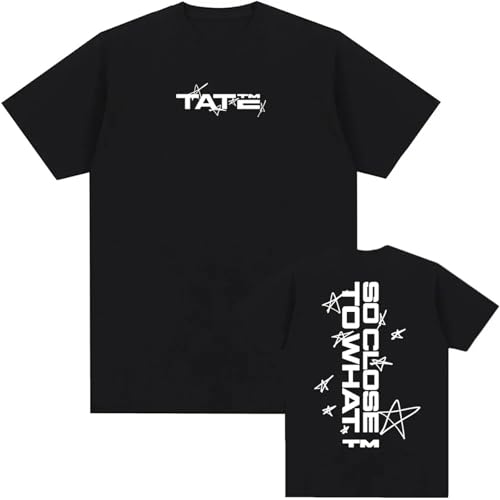 Respeto T-Shirt Baumwolle Hip-Hop Sänger Tate McRae T-Shirt Y2k Unisex Kurzärmeliges T-Shirt Aus Baumwolle Rundhalsausschnitt Für Männer Und Frauen XS-3XL-Black||XS Respeto T-Shirt Baumwolle Hip-Hop Sänger Tate McRae T-Shirt Y2k Unisex Kurzärmeliges T-Shirt Aus Baumwolle Rundhalsausschnitt Für Männer Und Frauen XS-3XL-Black||XS von Respeto