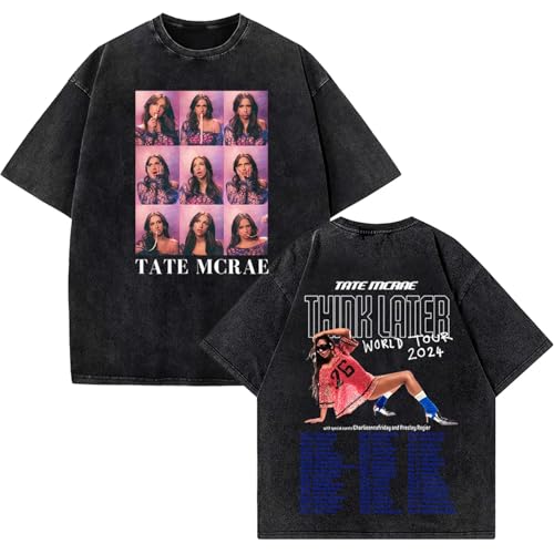 Respeto T-Shirt Herren World Tour Tate McRae Shirt Weste Baumwolle Gewaschen Übergroßes Y2K Damenshirt XS-3XL Respeto T-Shirt Herren World Tour Tate McRae Shirt Weste Baumwolle Gewaschen Übergroßes Y2K Damenshirt XS-3XL von Respeto