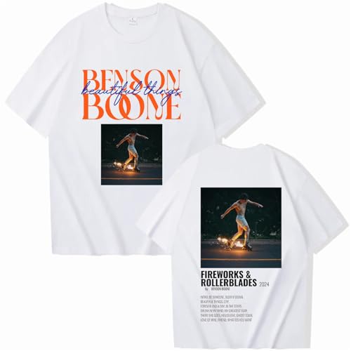 Respeto T-Shirts Für Männer Und Frauen Benson-Boone Album T-Shirt O-Ausschnitt Kurzarmshirt Unisex Baumwoll-T-Shirt Fan-Geschenk XS-3XL-Black||XS Respeto T-Shirts Für Männer Und Frauen Benson-Boone Album T-Shirt O-Ausschnitt Kurzarmshirt Unisex Baumwoll-T-Shirt Fan-Geschenk XS-3XL-Black||XS von Respeto
