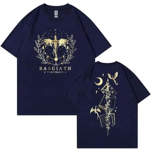 Respeto Unisex T-Shirt Fourth Wing Knight Doppelseitiges T-Shirt Für Männer Und Frauen Harajuku Retro Fashion Übergroßes Baumwoll-T-Shirt XS-3XL-Black||XS Respeto Unisex T-Shirt Fourth Wing Knight Doppelseitiges T-Shirt Für Männer Und Frauen Harajuku Retro Fashion Übergroßes Baumwoll-T-Shirt XS-3XL-Black||XS von Respeto