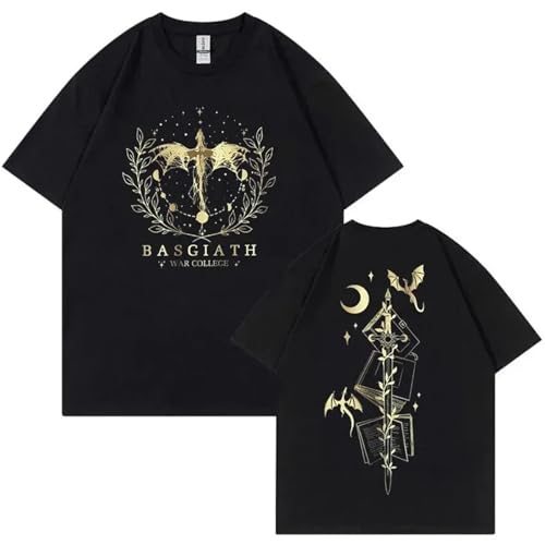 Respeto Unisex T-Shirt Fourth Wing Knight Doppelseitiges T-Shirt Für Männer Und Frauen Harajuku Retro Fashion Übergroßes Baumwoll-T-Shirt XS-3XL-Black||XS Respeto Unisex T-Shirt Fourth Wing Knight Doppelseitiges T-Shirt Für Männer Und Frauen Harajuku Retro Fashion Übergroßes Baumwoll-T-Shirt XS-3XL-Black||XS von Respeto