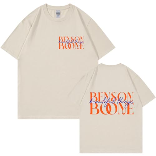 Respeto T-Shirt Baumwolle Benson-Boone Album Letter Print T-Shirt O-Ausschnitt Kurzarmshirt Unisex Herren Und Damen Baumwoll-T-Shirt Fan-Geschenk XS-3XL-Black||XS Respeto T-Shirt Baumwolle Benson-Boone Album Letter Print T-Shirt O-Ausschnitt Kurzarmshirt Unisex Herren Und Damen Baumwoll-T-Shirt Fan-Geschenk XS-3XL-Black||XS von Respeto