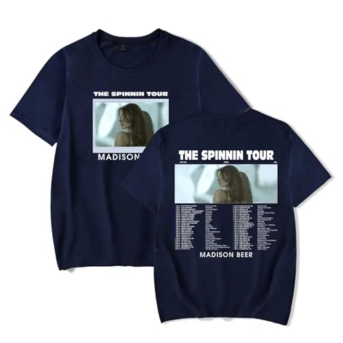 T-Shirt Madison Beer Herren Und Damen-Baumwoll T Shirt The Spinnin Tour Peripheral Print T-Shirt Universal Fashion Fun Kurzarm-Pullover T-Shirt Casual Street Fan Geschenk XS-3XL-Black||XS T-Shirt Madison Beer Herren Und Damen-Baumwoll T Shirt The Spinnin Tour Peripheral Print T-Shirt Universal Fashion Fun Kurzarm-Pullover T-Shirt Casual Street Fan Geschenk XS-3XL-Black||XS von Respeto