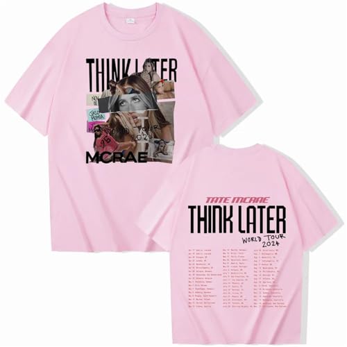 Respeto Tate McRae T-Shirt Think Later World Tour Merchandise Kurzarm Damen Herren Sommer Casual T-Shirt Baumwolle T-Shirt XS-3XL Respeto Tate McRae T-Shirt Think Later World Tour Merchandise Kurzarm Damen Herren Sommer Casual T-Shirt Baumwolle T-Shirt XS-3XL von Respeto