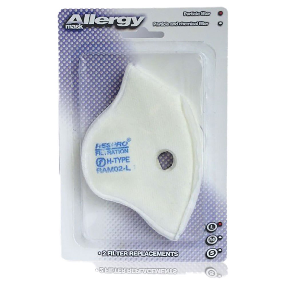 Respro Allergy Protective Mask Filter 2 Units Weiß XL Frau von Respro