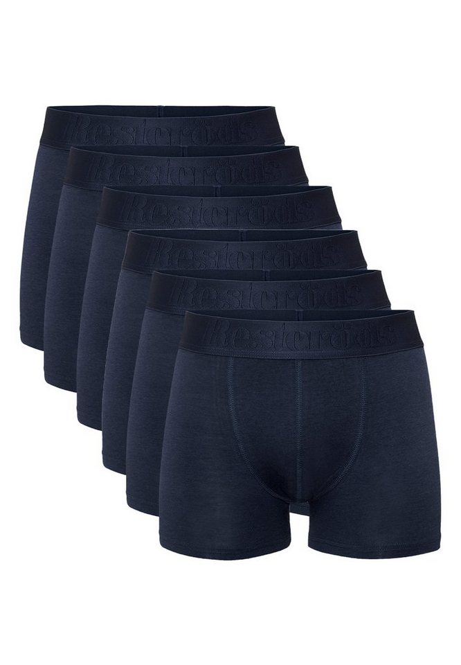 Resteröds Retro Boxer 6er Pack Organic Cotton (Spar-Set, 6-St) Retro Short / Pant - Baumwolle - ohne Eingriff - Mit Bio-Baumwolle von Resteröds
