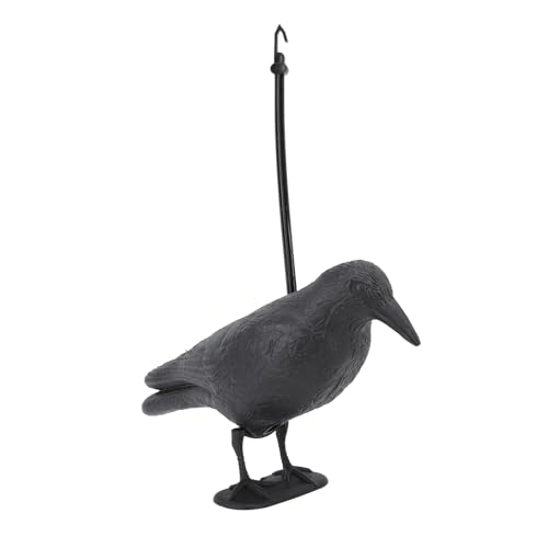 Krähe Lockvogel Bogenschießen Ziel PE 3D Stehende Krähe Statue Realistische Übung Bogen Lockvogel für Outdoor Schießen Jagd Garten Dekoration von Restokki