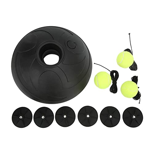 Restokki Tennistrainer Rebounder Tennisballbasis mit langem Seil, Tennis-Übungstrainer-Set für einzelne Tennisspieler von Restokki