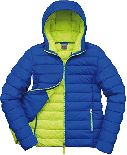 Ergebnis Damen r194 F Urban Snow Bird Kapuzenjacke, Damen, R194F, Ocean Blue/Lime, Medium/Size 12 von Result