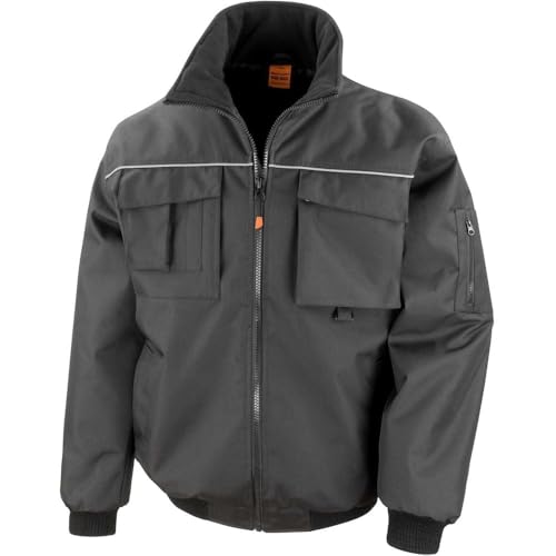 Result Ergebnis Unisex R300 X Work-Guard Pilot Jacke Large Schwarz XL Schwarz von Result