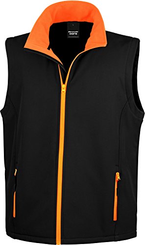 Result Ergebnis r232 m bedruckbar Softshell Bodywarmer XL schwarz/orange Result Ergebnis r232 m bedruckbar Softshell Bodywarmer XL schwarz/orange von Result