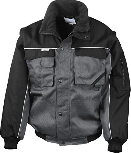 Result Ergebnis re71 a Work-Guard Zip Sleeve schwere Pilot Jacke XL grau/schwarz Result Ergebnis re71 a Work-Guard Zip Sleeve schwere Pilot Jacke XL grau/schwarz von Result