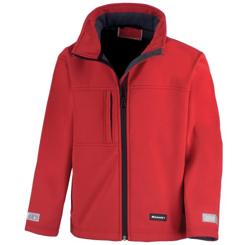 Result Kinder R121J Klassische Softshell 3-Lagen Jacke, rot, Medium/Size 7/8 von Result