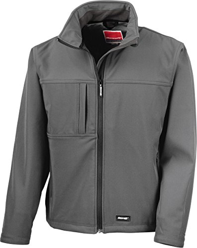 Result R121a Klassische Softshelljacke, grau, XL Result R121a Klassische Softshelljacke, grau, XL von Result