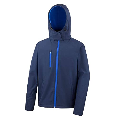 Result R230M Core Tx Performance Softshell Jacke mit Kapuze, Marineblau/Königsblau, XXL von Result