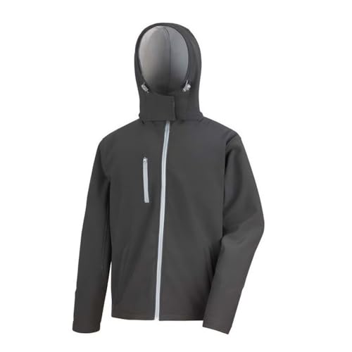 Result R230m Core Tx Performance Softshelljacke mit Kapuze M schwarz/grau von Result