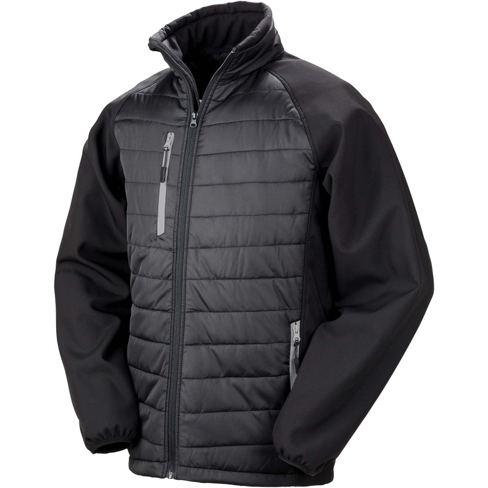 Result Softshell Black Compass Jacket Schwarz 2XL Mann von Result