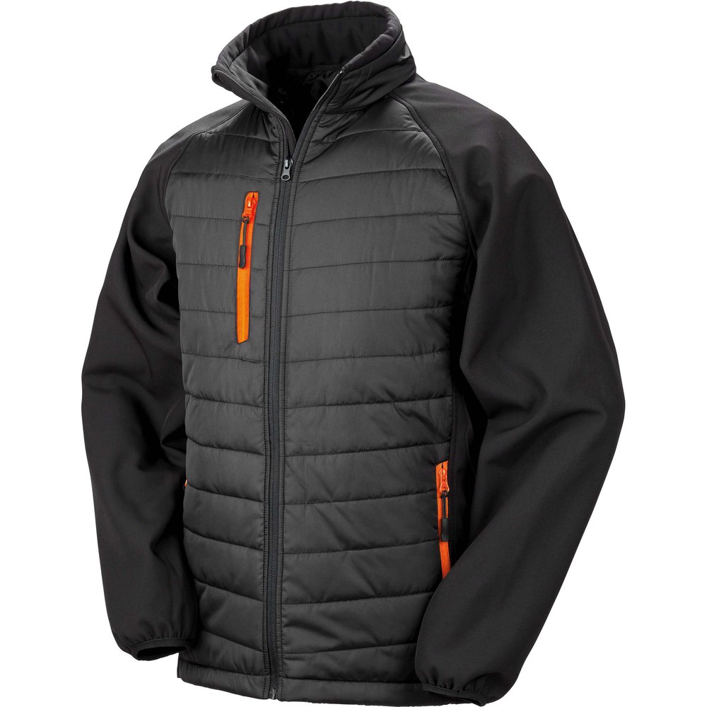 Result Softshell Black Compass Jacket Schwarz 3XL Mann von Result