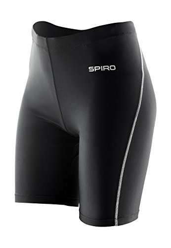 Spiro Damen Base Bodyfit Shorts, schwarz, XS/S Spiro Damen Base Bodyfit Shorts, schwarz, XS/S von Result