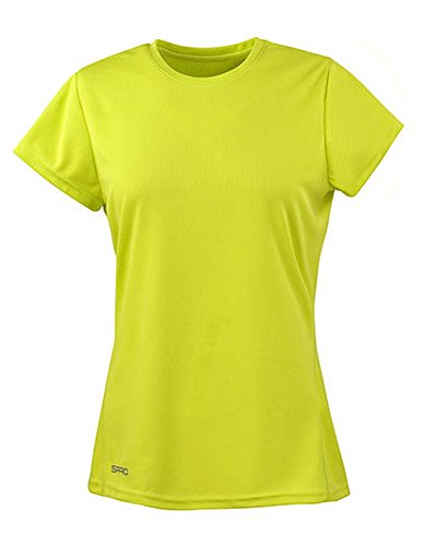 Spiro Damen Quick Dry Super Soft Short Sleeve T-Shirt, Lime, XL Spiro Damen Quick Dry Super Soft Short Sleeve T-Shirt, Lime, XL von Result