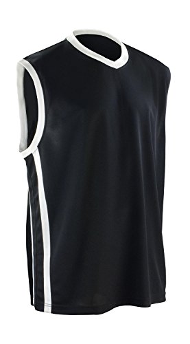Spiro-Herren-Basketball-Shorts, schnelltrocknend XXL schwarz/weiß Spiro-Herren-Basketball-Shorts, schnelltrocknend XXL schwarz/weiß von Result