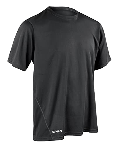 Spiro Schnell trocknendes, wasserdichtes, kurzärmeliges T-Shirt für Herren. XXL Schwarz Spiro Schnell trocknendes, wasserdichtes, kurzärmeliges T-Shirt für Herren. XXL Schwarz von Result