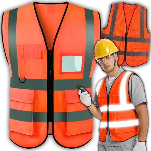 Retoo Warnweste Auto Orange, Universal Sicherheitsweste Reflektierende, Pannenweste, Warnschutzweste, Autozubehör Unisex für Kinder, Erwachsene, Autofahrern, Radfahrer, Arbeitskräften Retoo Warnweste Auto Orange, Universal Sicherheitsweste Reflektierende, Pannenweste, Warnschutzweste, Autozubehör Unisex für Kinder, Erwachsene, Autofahrern, Radfahrer, Arbeitskräften von Retoo