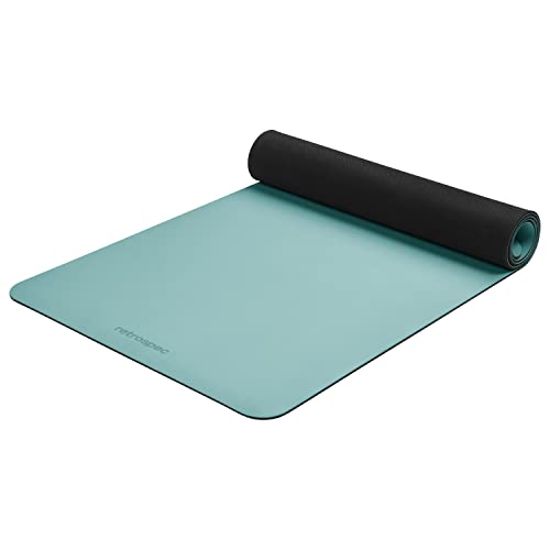 Retrospec Laguna Yogamatte, 5 mm – Fitnessmatte für Damen, Herren & Kinder, rutschfeste und feuchtigkeitsabsorbierende Trainingsmatte für Zuhause, Pilates, Yoga und Boden-Workout, Blue Ridge von Retrospec