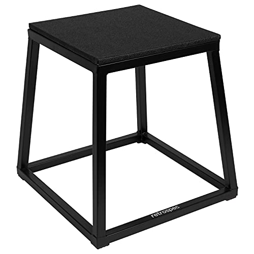 Retrospec Unisex Sprungplattformen für Heim-Fitnessstudio, plyometrisches Springen & Sprungbox-Übungen, Mattschwarz, 45,7 cm Retrospec Unisex Sprungplattformen für Heim-Fitnessstudio, plyometrisches Springen & Sprungbox-Übungen, Mattschwarz, 45,7 cm von Retrospec