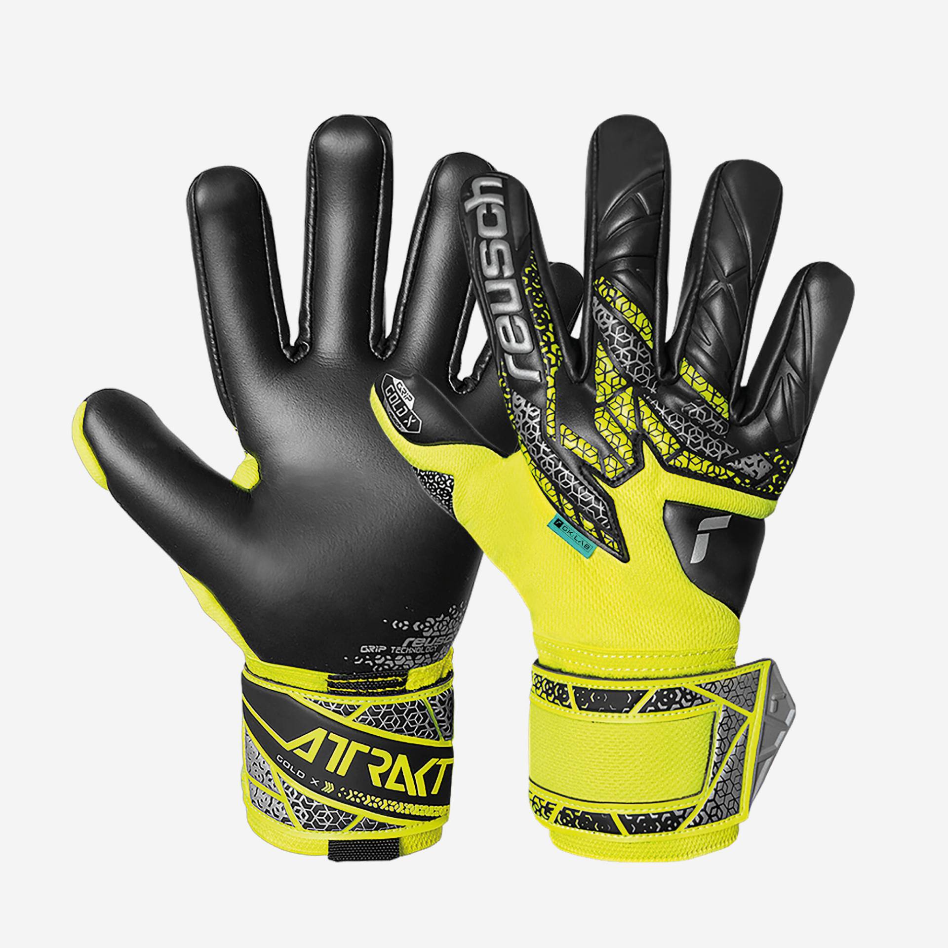 Damen/Herren Fußball Torwarthandschuhe - Reusch Attrakt Gold X NC Gelb Damen/Herren Fußball Torwarthandschuhe - Reusch Attrakt Gold X NC Gelb von Reusch