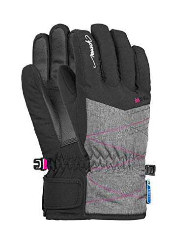 Reusch Kinder Aimée R-TEX XT Handschuhe, Black/Grey Melange/pink glo, 5 von Reusch