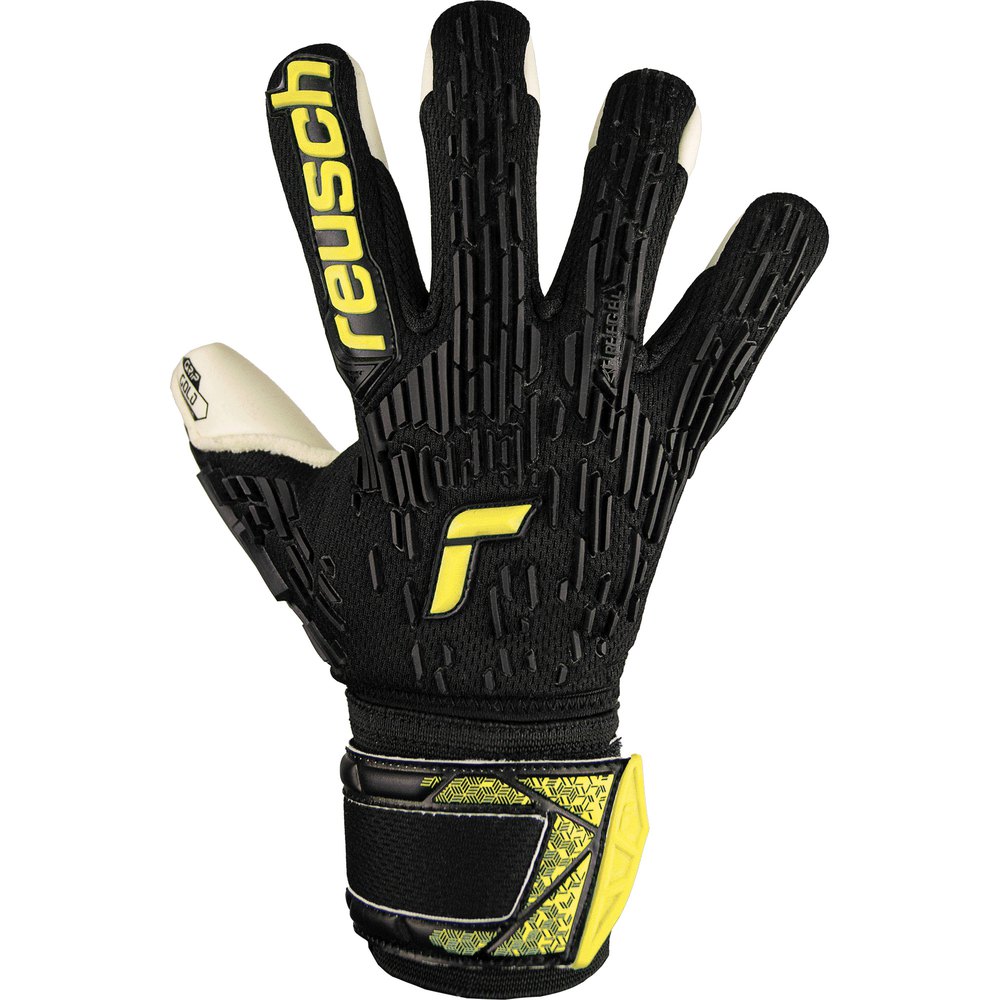 Reusch Attrakt Freegel Gold Finger Support Goalkeeper Gloves Schwarz 7.5 von Reusch