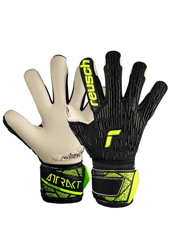 Reusch Attrakt Freegel Gold Finger Support Junior Torwarthandschuhe für Kinder mit Evolution Negative Cut und Fingerschutz von Reusch