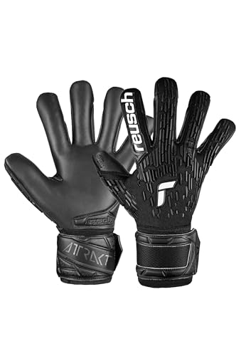 Reusch Attrakt Freegel Infinity Finger Support Torwarthandschuhe für Erwachsene mit Evolution Negative Cut und Fingerschutz, optimal für Kunstrasen, Schwarz, 9.5 Reusch Attrakt Freegel Infinity Finger Support Torwarthandschuhe für Erwachsene mit Evolution Negative Cut und Fingerschutz, optimal für Kunstrasen, Schwarz, 9.5 von Reusch