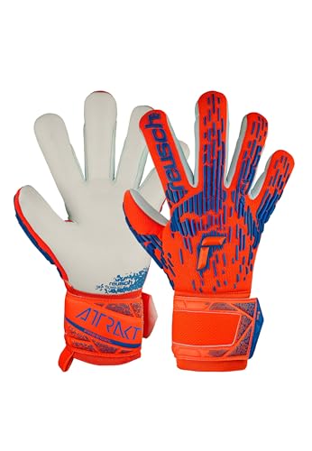 Reusch Attrakt Freegel Silver Junior Torwarthandschuhe für Kinder mit Evolution Negative Cut und exzellentem Grip von Reusch