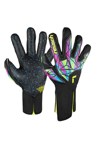 Reusch Attrakt Fusion Strapless Torwarthandschuhe für Erwachsene für alle Spielfeldoberflächen und bei Allen Wetterbedingungen, schwarz-gelb Reusch Attrakt Fusion Strapless Torwarthandschuhe für Erwachsene für alle Spielfeldoberflächen und bei Allen Wetterbedingungen, schwarz-gelb von Reusch
