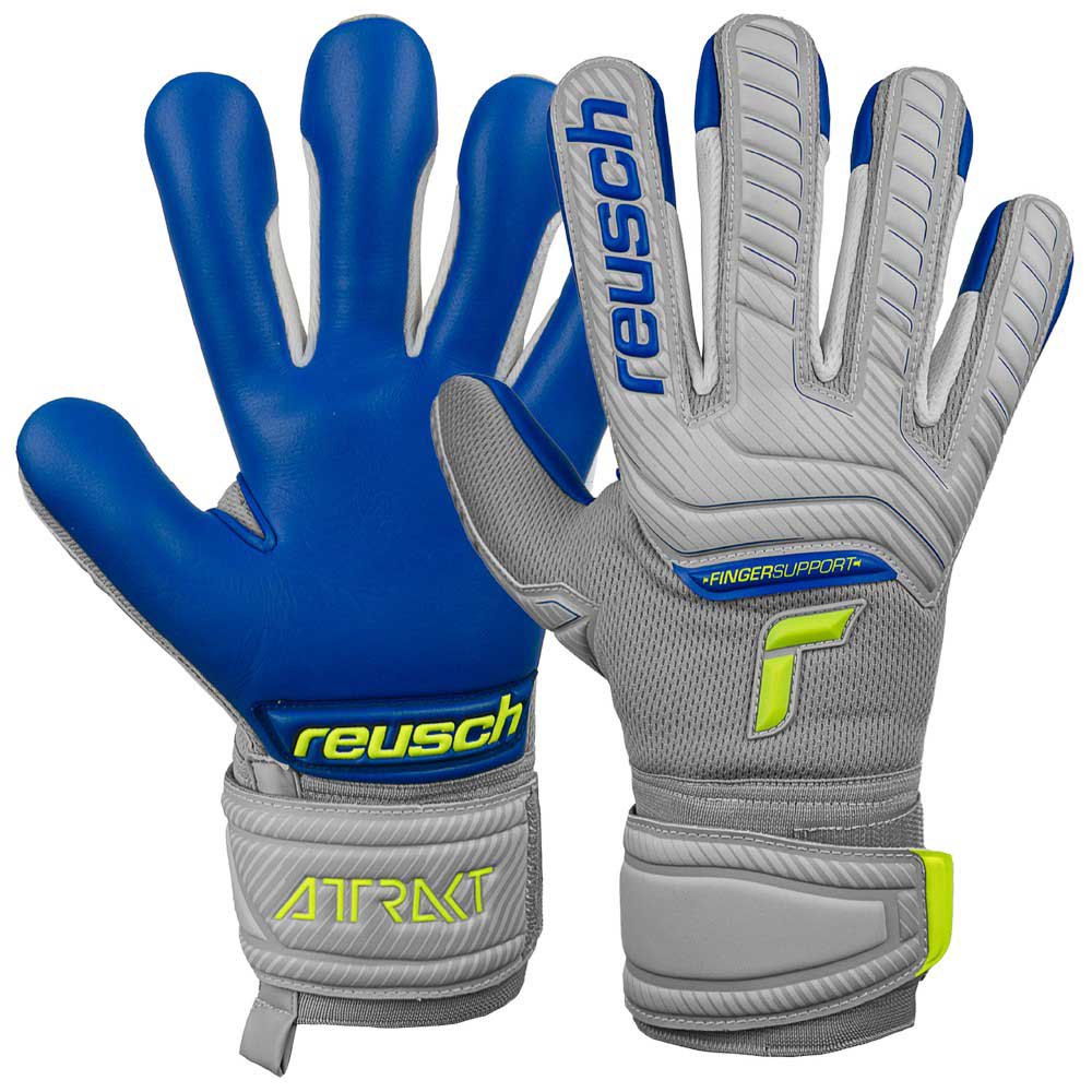 Reusch Attrakt Grip Evolution Finger Support Junior Goalkeeper Gloves Blau 5 von Reusch