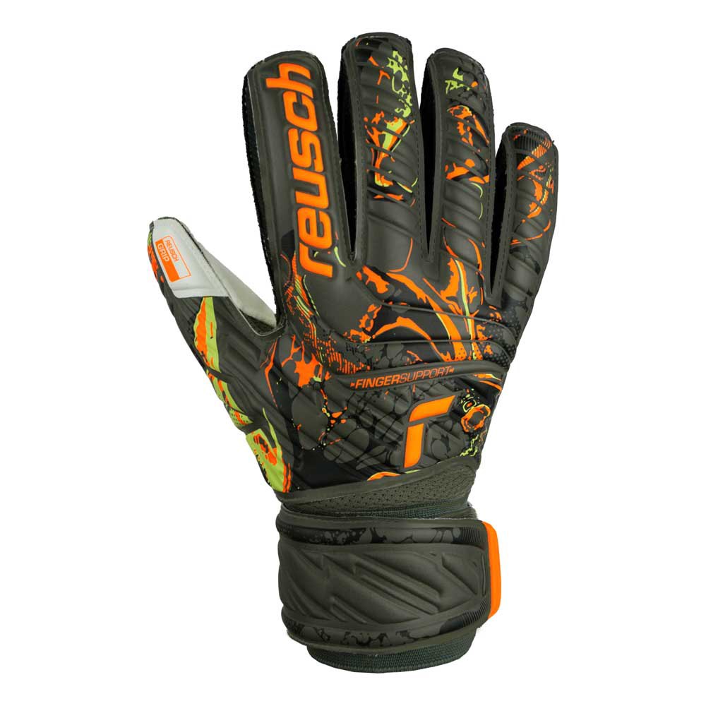 Reusch Attrakt Grip Finger Support Goalkeeper Gloves Grün 10 1/2 von Reusch