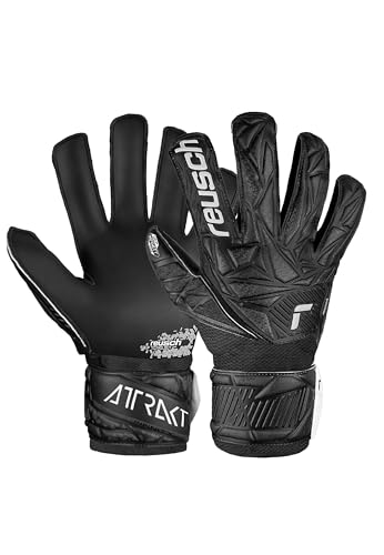 Reusch Unisex Kinder Attrakt Infinity Junior Torwarthandschuhe, Schwarz, 8 EU von Reusch